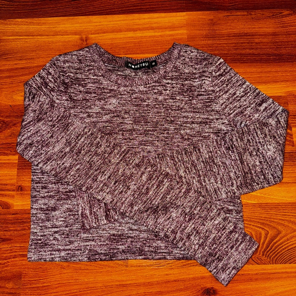 Honeybum Purple Long Sleeve Top